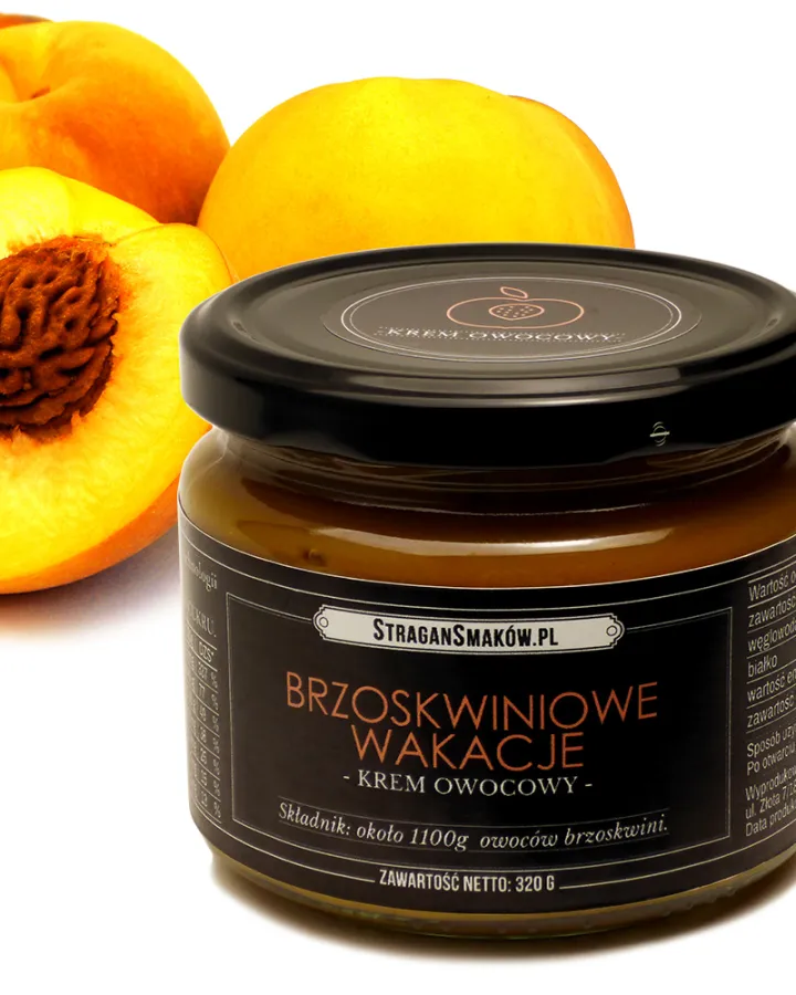 Naturalny krem brzoskwiniowy bez dodatku cukru