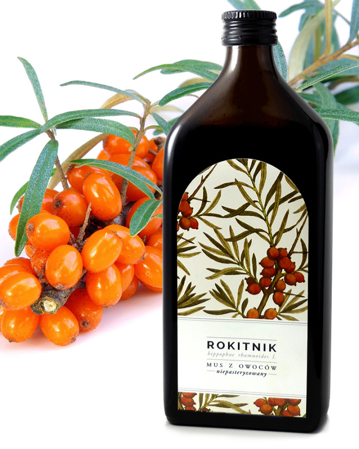 Mus z owoców rokitnika 500ml